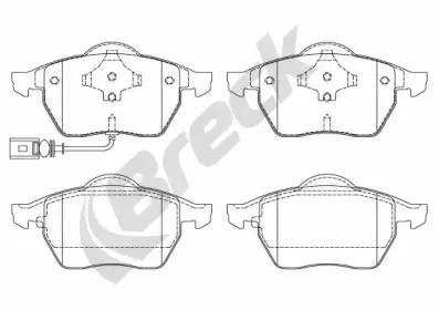 Колодки гальмівні передні BRECK купить